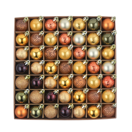 DecorbyHannah Fall Ornaments Decorations for Tree Gold Orange 3049