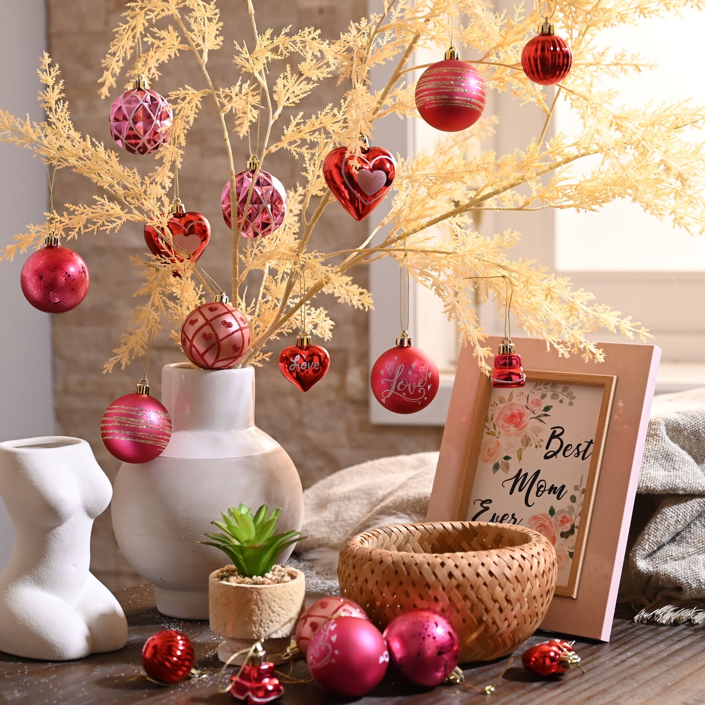 Pink Ball Ornaments