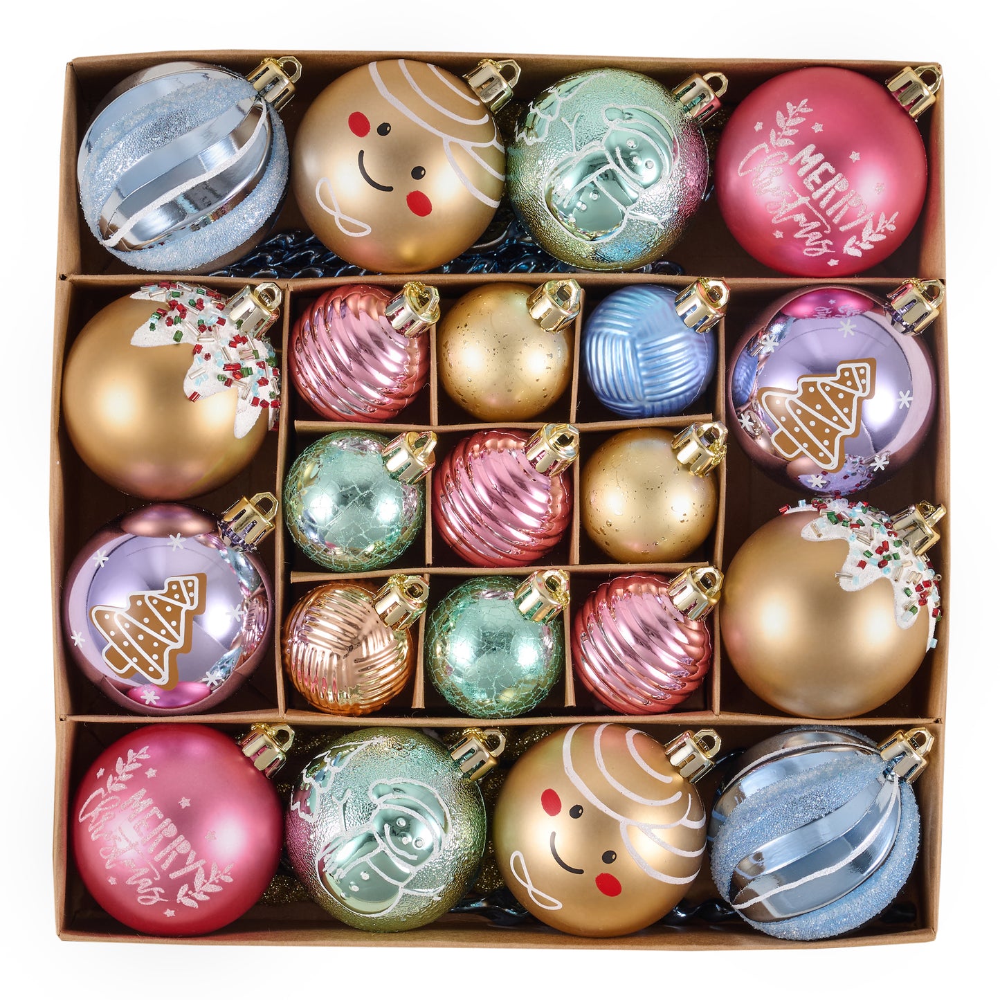 DecorbyHannah 50ct  Gingerbread Christmas Ornaments Set Tree Decorations